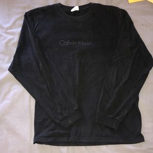 Vintage Calvin Klein long sleeve t, black, size L